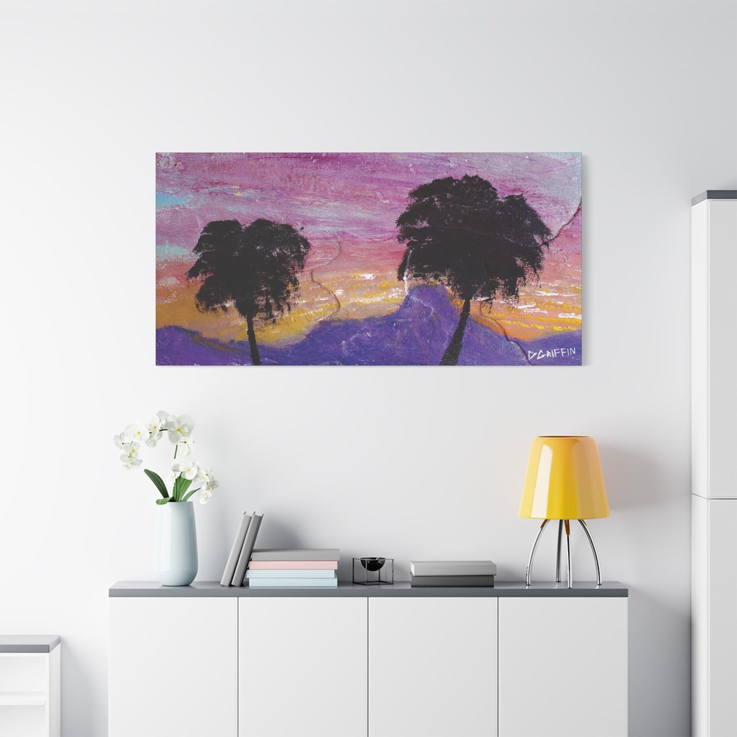 "Sunset in the Foothills" - Stretched Canvas Wall Decor