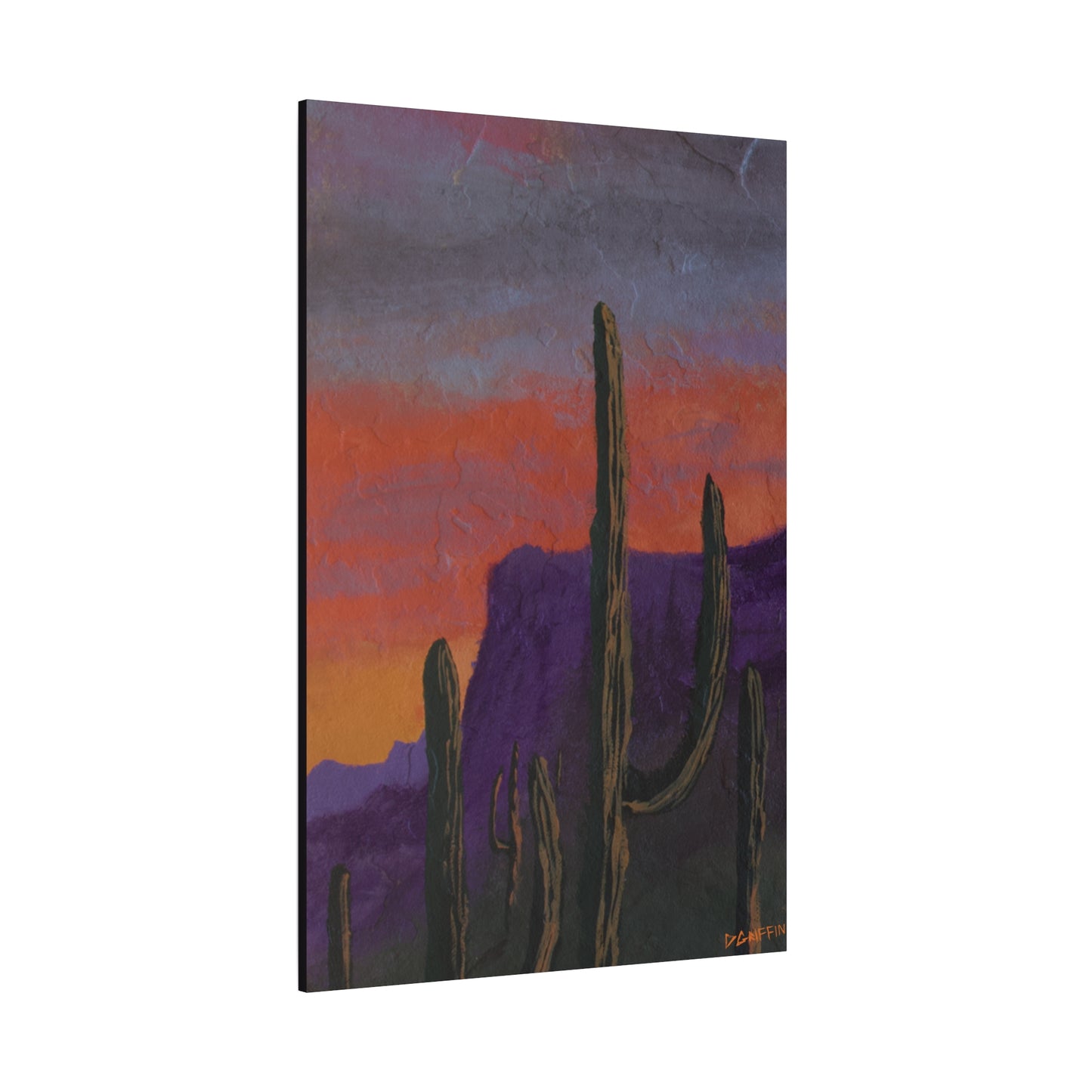 "Violet Peaks" - Stretched Matte Wall Decor