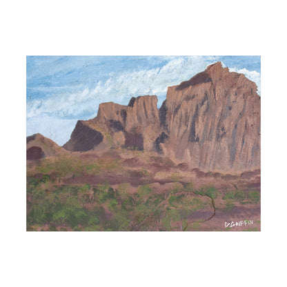 "Montañas de Marana" - Stretched Canvas Wall Decor