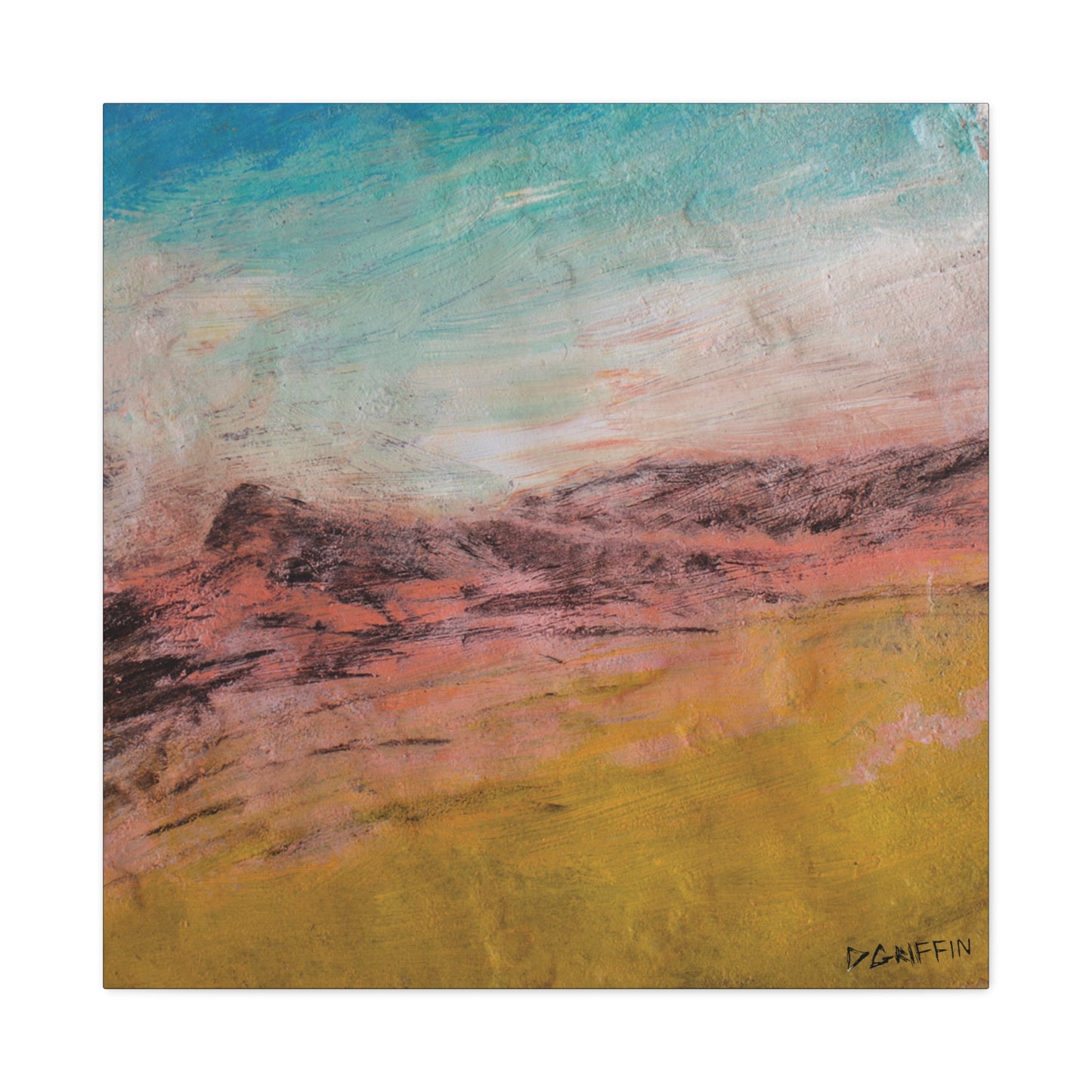 "Sunset on the Ridge" - Stretched Canvas Wall Decor